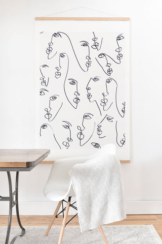 Jacqueline Maldonado Twin Flames Black and White Art Print And Hanger