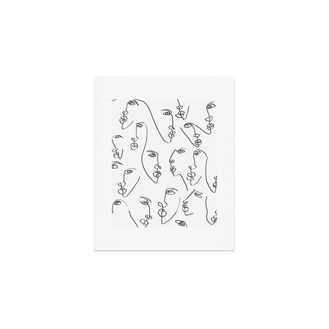 Jacqueline Maldonado Twin Flames Black and White Art Print