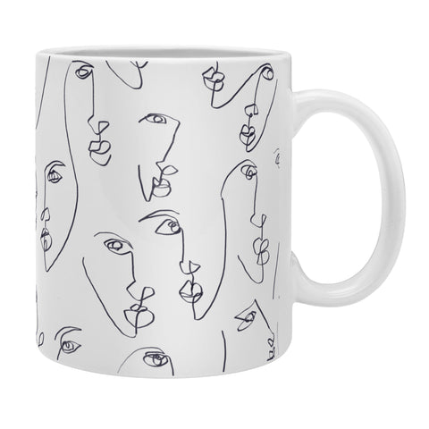 Jacqueline Maldonado Twin Flames Black and White Coffee Mug