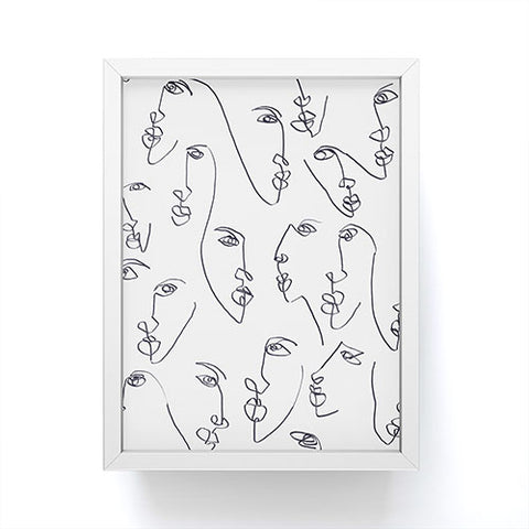 Jacqueline Maldonado Twin Flames Black and White Framed Mini Art Print