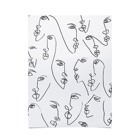 Jacqueline Maldonado Twin Flames Black and White Poster