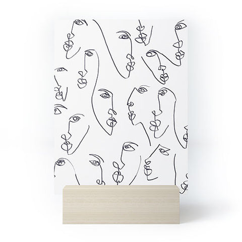 Jacqueline Maldonado Twin Flames Black and White Mini Art Print