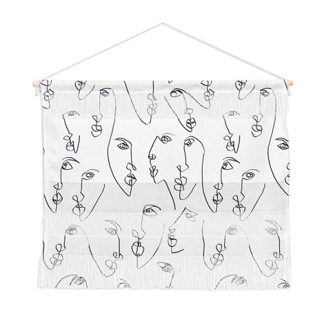 Jacqueline Maldonado Twin Flames Black and White Wall Hanging Landscape