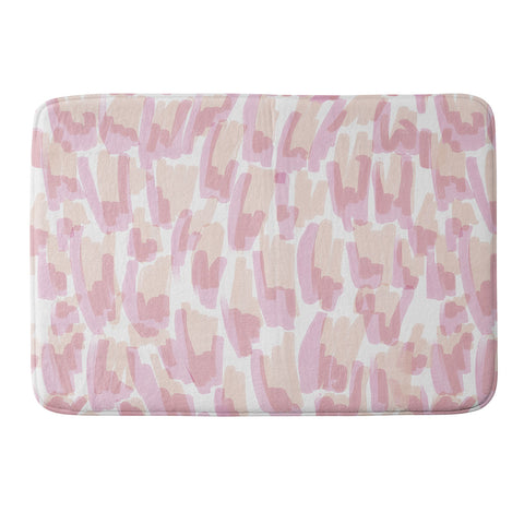Jacqueline Maldonado Twin Flames Brushstrokes Memory Foam Bath Mat