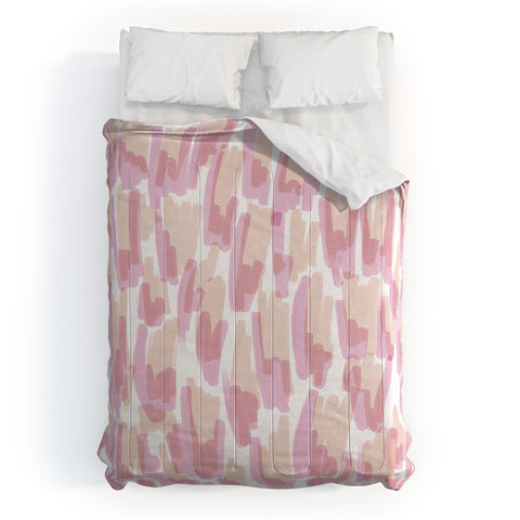 Jacqueline Maldonado Twin Flames Brushstrokes Comforter