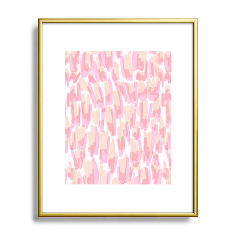 Jacqueline Maldonado Twin Flames Brushstrokes Metal Framed Art Print