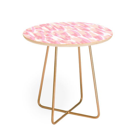 Jacqueline Maldonado Twin Flames Brushstrokes Round Side Table