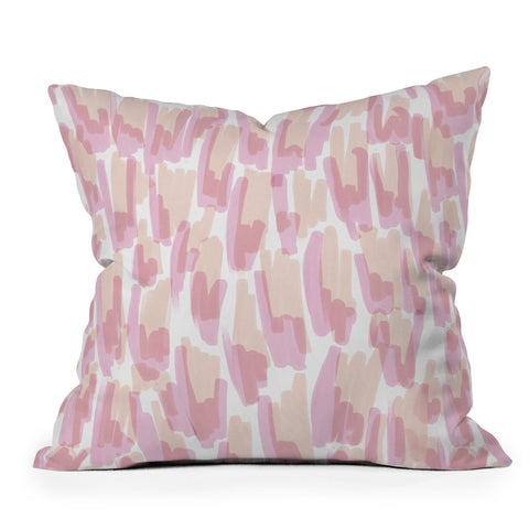 Jacqueline Maldonado Twin Flames Brushstrokes Throw Pillow