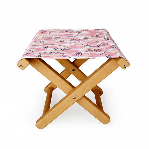 Jacqueline Maldonado Twin Flames Folding Stool
