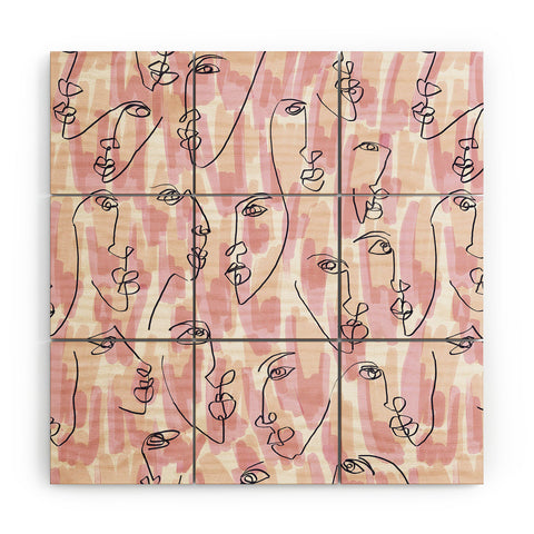 Jacqueline Maldonado Twin Flames Wood Wall Mural