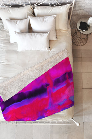 Jacqueline Maldonado Undertow Inverse Fleece Throw Blanket