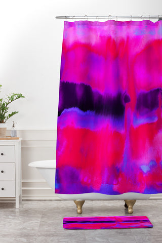 Jacqueline Maldonado Undertow Inverse Shower Curtain And Mat