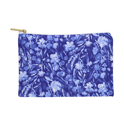 Jacqueline Maldonado Upside Floral Navy Blue Pouch