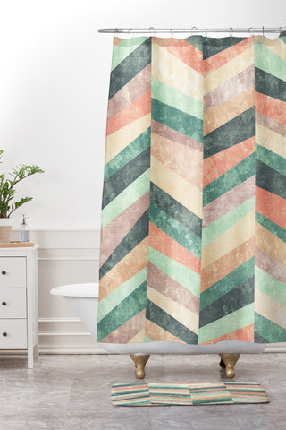 Jacqueline Maldonado Upward Holistic Shower Curtain And Mat