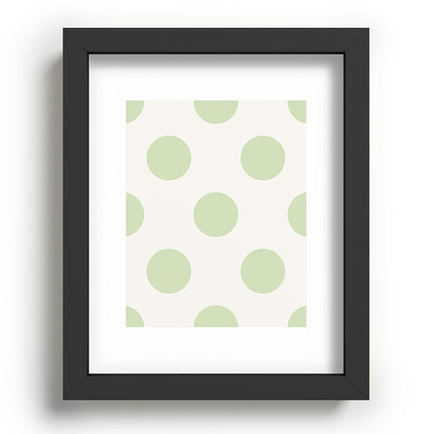 Jacqueline Maldonado Vintage Dot Pale Green Recessed Framing Rectangle