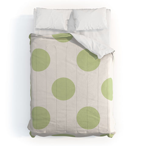 Jacqueline Maldonado Vintage Dot Pale Green Comforter