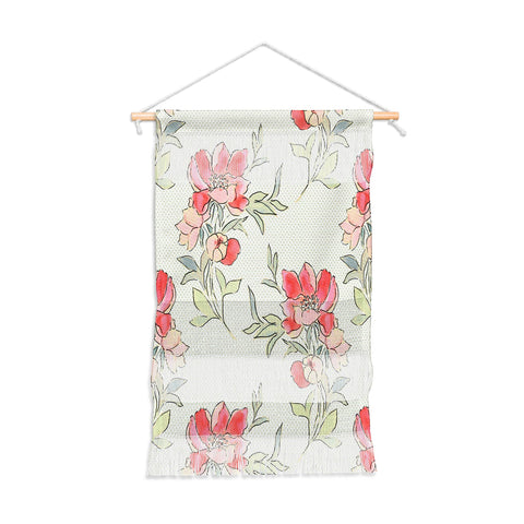 Jacqueline Maldonado Vintage Floral Green Dot Wall Hanging Portrait