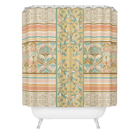 Jacqueline Maldonado Vintage Stripe Shower Curtain