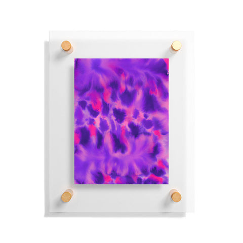 Jacqueline Maldonado Violet Flame Floating Acrylic Print