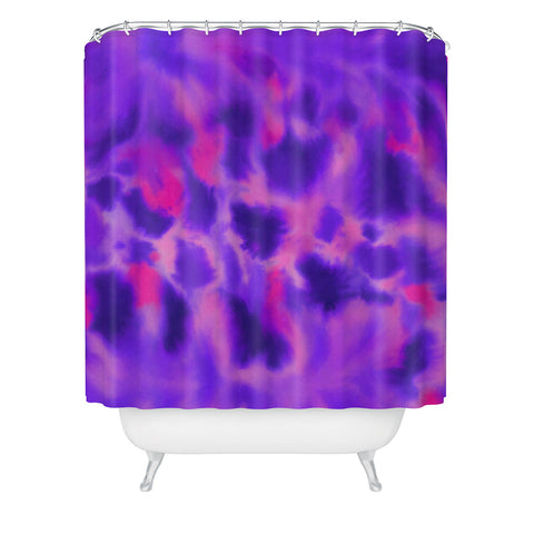 Jacqueline Maldonado Violet Flame Shower Curtain