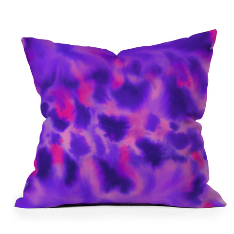 Jacqueline Maldonado Violet Flame Throw Pillow