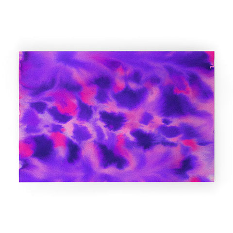 Jacqueline Maldonado Violet Flame Welcome Mat