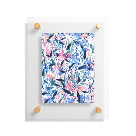 Jacqueline Maldonado Wandering Wildflowers Blue Floating Acrylic Print