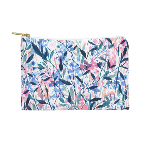 Jacqueline Maldonado Wandering Wildflowers Blue Pouch