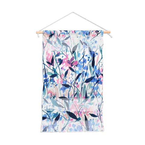 Jacqueline Maldonado Wandering Wildflowers Blue Wall Hanging Portrait