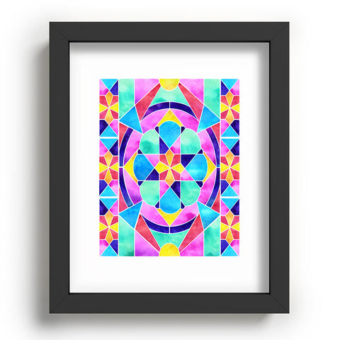 Jacqueline Maldonado Watercolor Geometric 1 Recessed Framing Rectangle