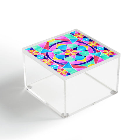 Jacqueline Maldonado Watercolor Geometric 1 Acrylic Box