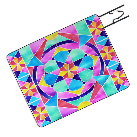 Jacqueline Maldonado Watercolor Geometric 1 Picnic Blanket