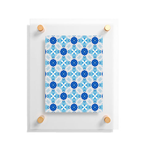 Jacqueline Maldonado Watercolor Geometry Blue Floating Acrylic Print
