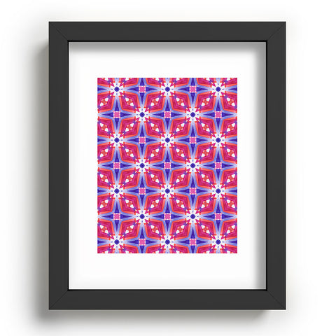 Jacqueline Maldonado Watercolor Geometry Mod Pink Recessed Framing Rectangle