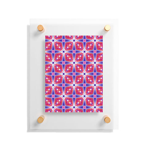 Jacqueline Maldonado Watercolor Geometry Mod Pink Floating Acrylic Print