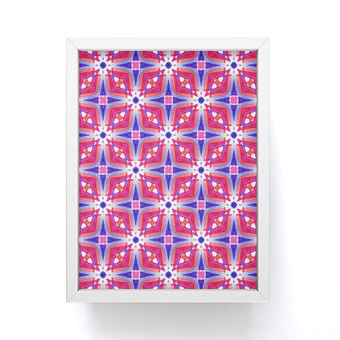 Jacqueline Maldonado Watercolor Geometry Mod Pink Framed Mini Art Print