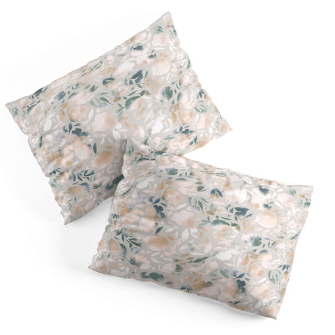 Jacqueline Maldonado Watercolor Papercut Gray Pillow Shams