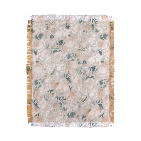 Jacqueline Maldonado Watercolor Papercut Gray Throw Blanket