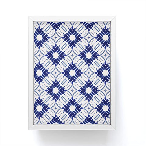 Jacqueline Maldonado Watercolor Shibori Blue Framed Mini Art Print