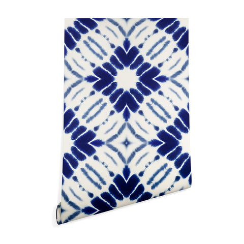 Jacqueline Maldonado Watercolor Shibori Blue Wallpaper
