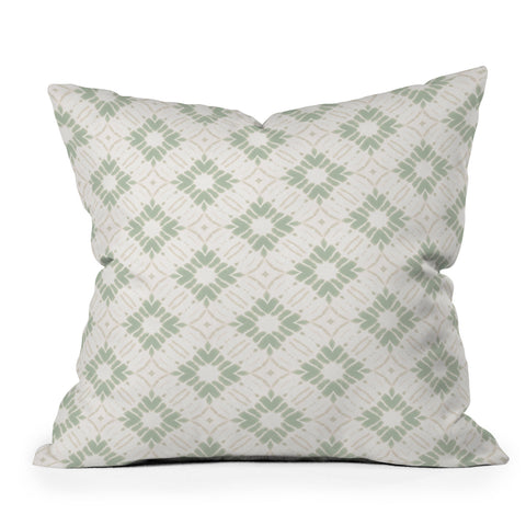 Jacqueline Maldonado Watercolor Shibori Boho Throw Pillow