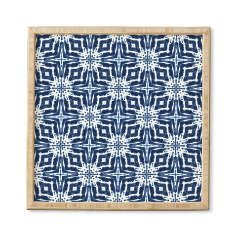 Jacqueline Maldonado Watercolor Shibori Indigo Framed Wall Art