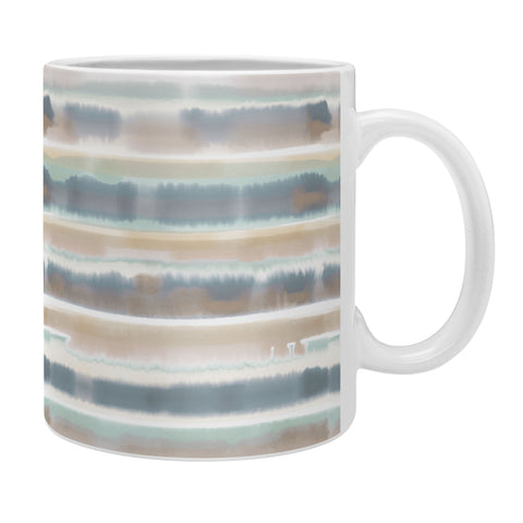 Jacqueline Maldonado Watercolor Stripes Earthy Coffee Mug