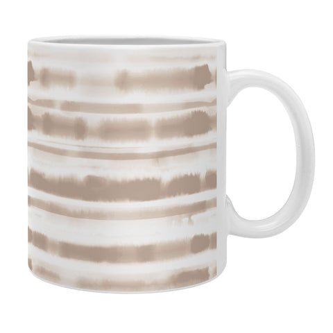 Jacqueline Maldonado Watercolor Stripes Taupe Coffee Mug