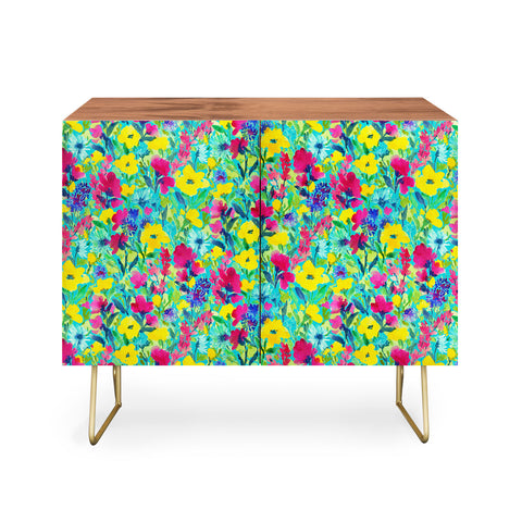 Jacqueline Maldonado Wild Garden Aqua Credenza