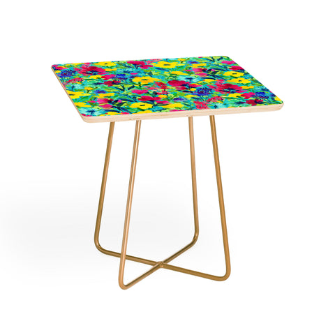 Jacqueline Maldonado Wild Garden Aqua Side Table