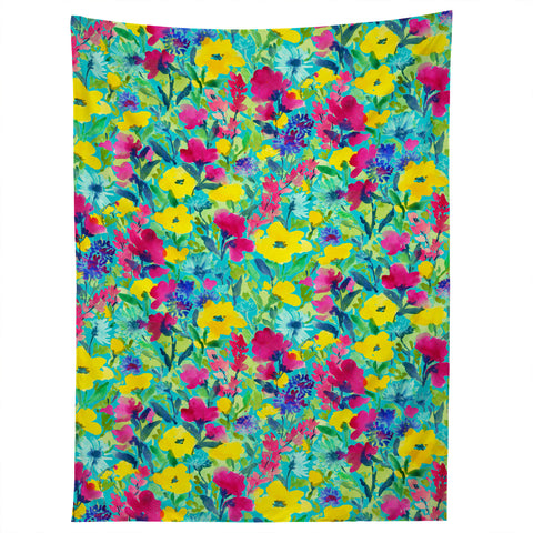 Jacqueline Maldonado Wild Garden Aqua Tapestry
