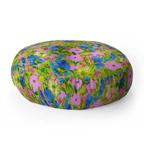 Jacqueline Maldonado Wild Garden Lime Floor Pillow Round