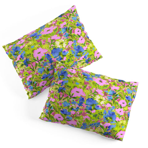 Jacqueline Maldonado Wild Garden Lime Pillow Shams