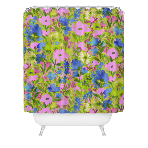 Jacqueline Maldonado Wild Garden Lime Shower Curtain